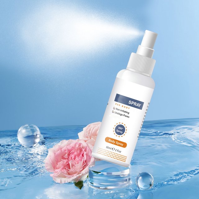 Spray Corporal para Espalda, Hombros, Cuello y Pecho | 2 % de Ácido Salicílico | Mejora Los Brotes y La Textura Irregular | para Mujeres y Hombres | 60 Ml