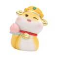 thumbnail image 2 of Shangren Cartoon Snake Statue Chinese New Year Snake Figurine Collectible Spring Festival Yellow, 2 of 8