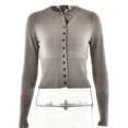 thumbnail image 1 of JULISSA MO Long Sleeve Knitted Single-breasted Buttons Cardigan Sweater Women Crew Skinny Versatile Ribbed Woolen Bottom Top, 1 of 6