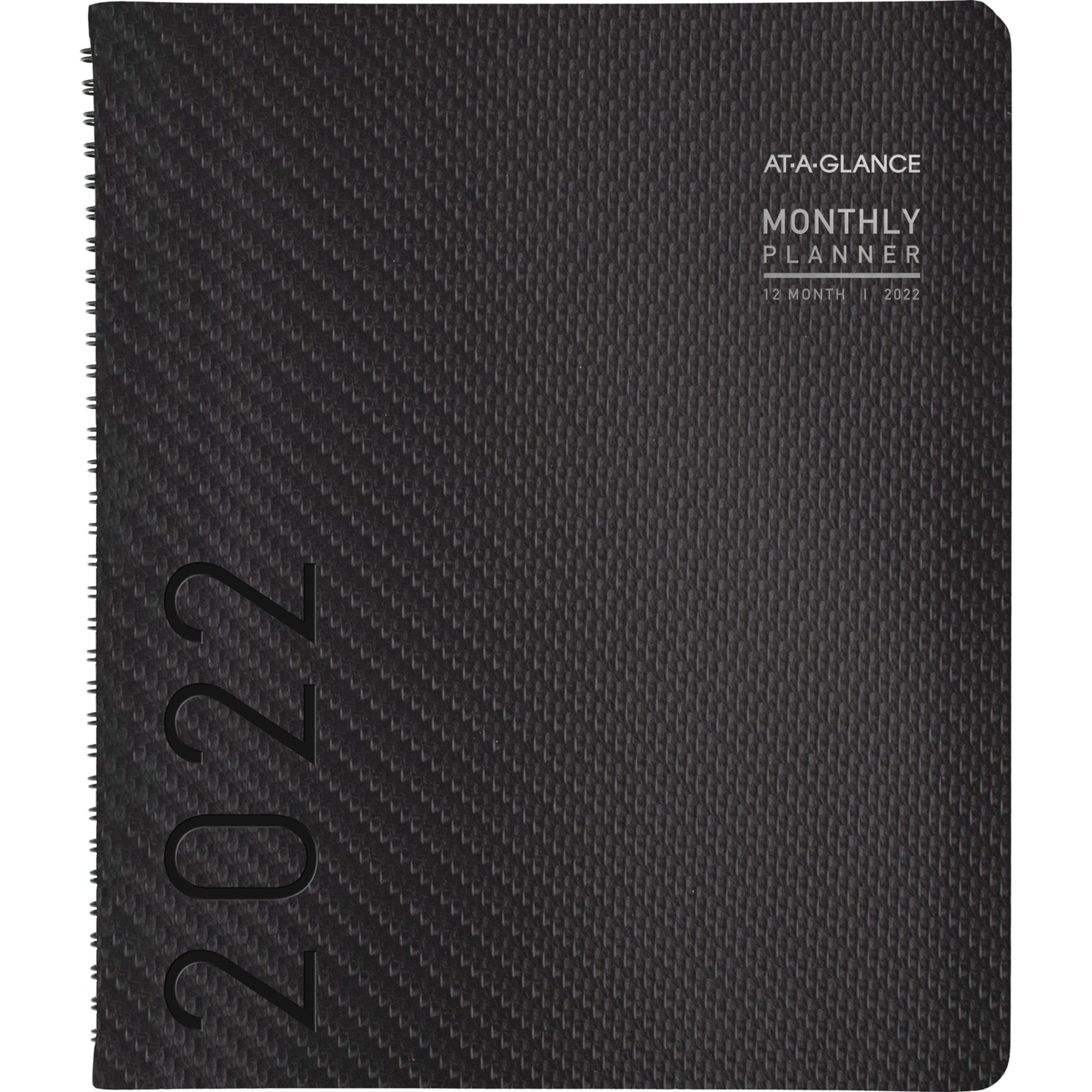 AT-A-GLANCE® Contemporary Monthly Planner, 9' x 11', Graphite, January To December 2022, 70260X45