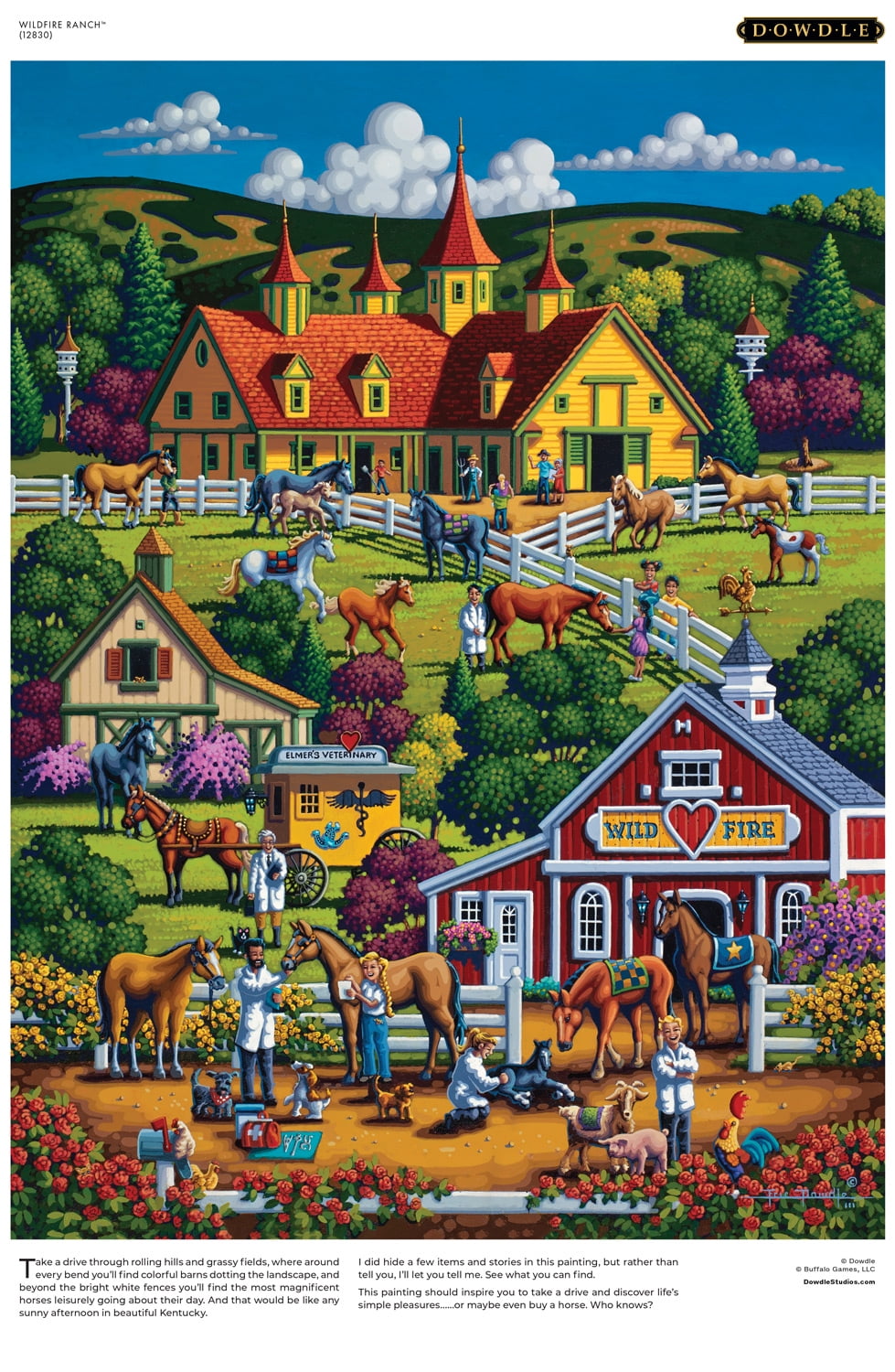Buffalo Games Wildfire Ranch 1000-Piece Interlocking Jigsaw Puzzle