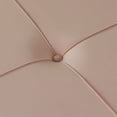 thumbnail image 3 of Tabouret Ottoman Rond en Velours Surélevé avec Base Dorée en Épingle à Cheveux, Rose, Grand, 3 of 7