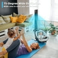 thumbnail image 4 of Costway 40''Tower Fan with Remote 75 Degree Oscillating Fan w/ 3 Wind Modes & 4 Wind Speeds, 4 of 10