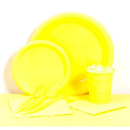 Mimosa Plastic Tableware Party Pack for 20