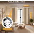 thumbnail image 4 of 2 Paneles Cortinas Blackout Para Ventana  Habitación Modelo Caqui, 4 of 4