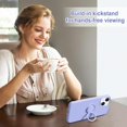 thumbnail image 4 of KOMI Designed for iPhone 14 Case with Ring Stand [360° Rotatable Ring Holder Magnetic Kickstand] [Soft Microfiber Lining] Shockproof Rubber Protective Phone Cases Cover for Women Men Light Purple, 4 of 5