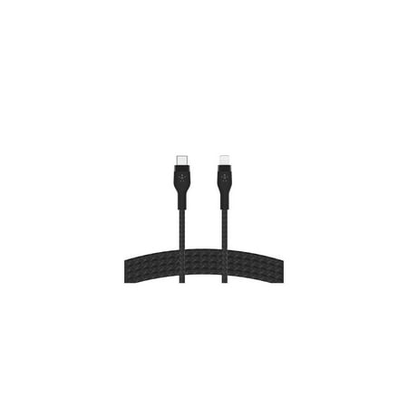 Belkin - BoostCharge Pro FlexUSB-C Cable with Lightning Connector - Black