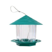 FACEGA Bird Feeder,Hanging Design Squirrel Proof Bird Feeders,Automatic Feeding Bird Feeders for Outdoors With Hanging Design,GREEN