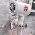 thumbnail image 4 of 360° Rotating Hair Dryer Rack No-Punch Wall-Mounted Suction Cup Storage Rack, 4 of 8