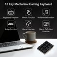 thumbnail image 4 of ZOUSSIQI 12 Key RGB Red Switch Mechanical Gaming Keyboard Type C Wired Portable Compact Mini Keyboard Universal for Computer (Black) CA919-20173, 4 of 9