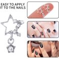 thumbnail image 3 of 20 dijes de uñas con forma de estrella, diamantes de imitación de aleación 3D, dijes artísticos para uñas, cristales brillantes, gemas para uñas para decoración de manicura DIY, accesorios para uñas, 3 of 5