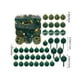 thumbnail image 3 of Set de 42 Bolas Navideñas Nevadas | Adornos de Varios Estilos para El Árbol de Navidad | Material Nevado Verde | Tamaño: 6 Cm | Paquete de 42 | Peso Neto: 297 G, 3 of 6