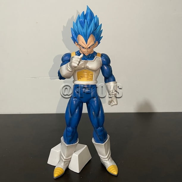 Figuras de acción de Dragon Ball Z de 38CM, GK Majin Vegeta, grandes figuras de PVC, modelos de colección, juguetes para niños, regalosWith box Gong Bohan LED