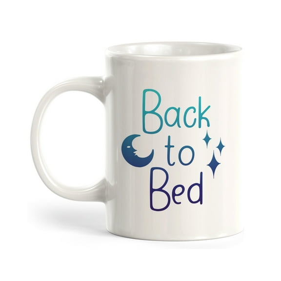 Back to Bed Moon and Stars 11oz Plastic Coffee Mug