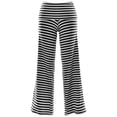 thumbnail image 3 of Girl Pants Kids Striped Wide Leg Yoga Trousers Fold Over Waist Soft Stretchy Comfort Girls 5-6Y, 3 of 3