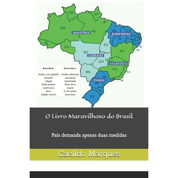 O Livro Maravilhoso do Brasil: País demanda apenas duas medidas (Paperback)