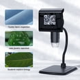 thumbnail image 4 of Riwcyla 2.4 Inch LCD Digital Microscope 1080P 1000X Magnification Portable Magnifier with 8 LED Lights for Home Lab Use, 4 of 7