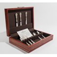 thumbnail image 2 of Traditions Flatware Chest, Solid American Cherry Hardwood with Rich Mahogany Finish & Anti-Tarnish Lining. Made in USA by AMISH Craftsmen., 2 of 2