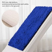 Royal Blue Chenille Bathroom Carpet, Absorbent Bathroom Mat, Soft Comfortable Furry Durable Thickened, Machine Washable Reusable, Living Room Bathroom Floor Mat, 40×60cm,forLiving Room Bathroom
