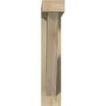 thumbnail image 2 of Ekena Millwork 4"W x 20"D x 20"H Traditional Block Rough Sawn Bracket w/ Offset Brace, Douglas Fir, 2 of 25