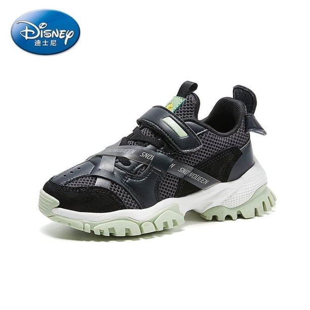 Zapatos casuales de dibujos animados de Disney para niños, primavera y otoño, nueva malla, zapatos deportivos de princesa ligeros y transpirables para niñas congeladas, plantilla 29 de 18,7 CM Gao Jinjia LED