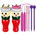 thumbnail image 1 of Juego de muñecas para tejer ZHAOCHENG 2 piezas con carrete de madera, 1 of 5