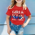 thumbnail image 2 of Girls Will Be Girls Printed Short Sleeved Round Neck T-Shirt Top (1Y-13Y), 2 of 4