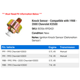 thumbnail image 2 of Knock Sensor - Compatible with 1988 - 2000 Chevy K3500 1989 1990 1991 1992 1993 1994 1995 1996 1997 1998 1999, 2 of 2