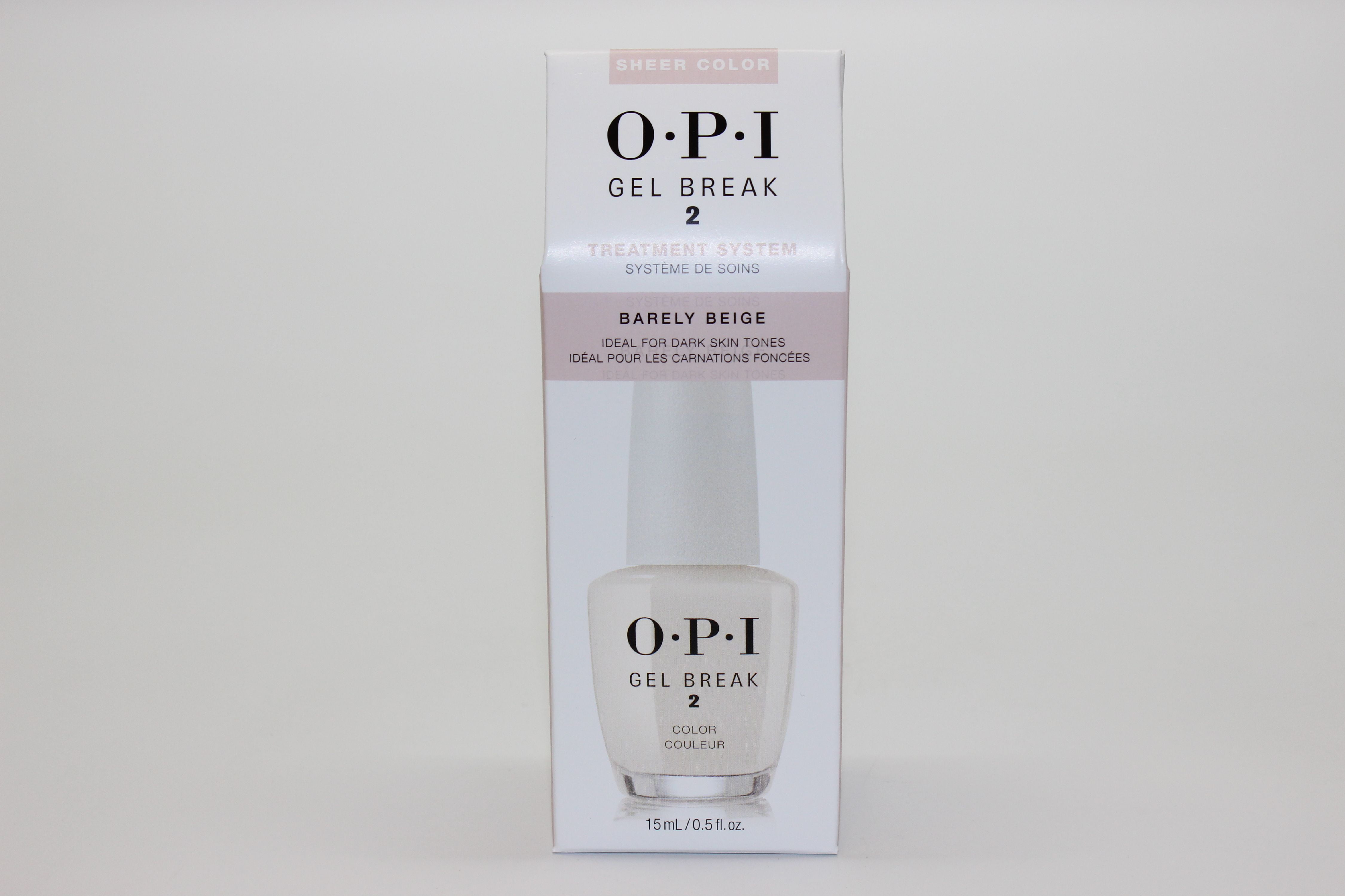 OPI- Nail TreatmentGel Break Sheer Color - Barely Beige, .5oz