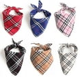 thumbnail image 2 of New Pet Triangle Scarf Scarf Strap Saliva Towel Dog Scarf Double Scottish English Style pink 42*60CM, 2 of 6