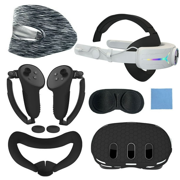 Accesorios Set 7 en 1 RGB Corcha La Cabeza Cubierta Cara Máscara Ojo para