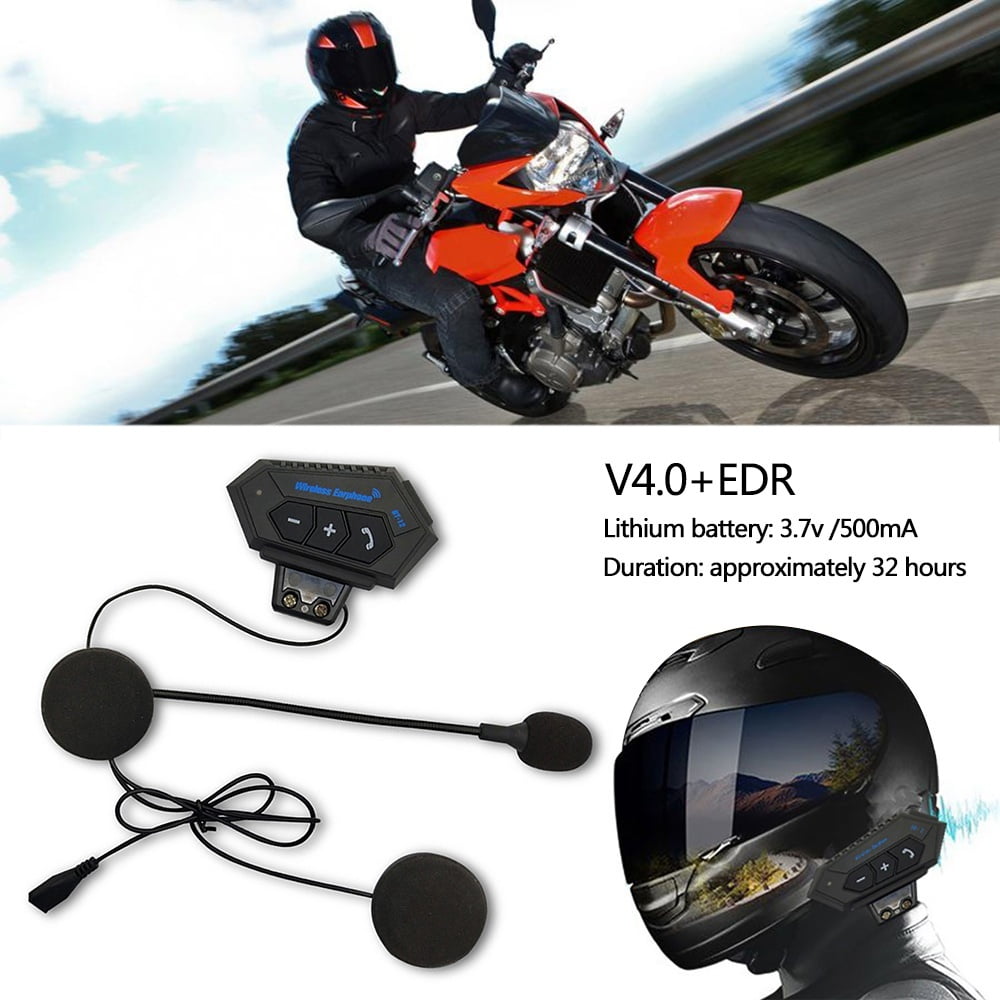 Motorcycle Helmet Headsets Bluetooth Headphone Motorbike Earphone Interphone Walmart Com Walmart Com