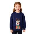 thumbnail image 4 of Boys Sweatshirts Kids Reindeer Embroidery Crew Neck Sweatshirt Long Sleeve Hoodless Top Multicolour 3-4 Years, 4 of 9