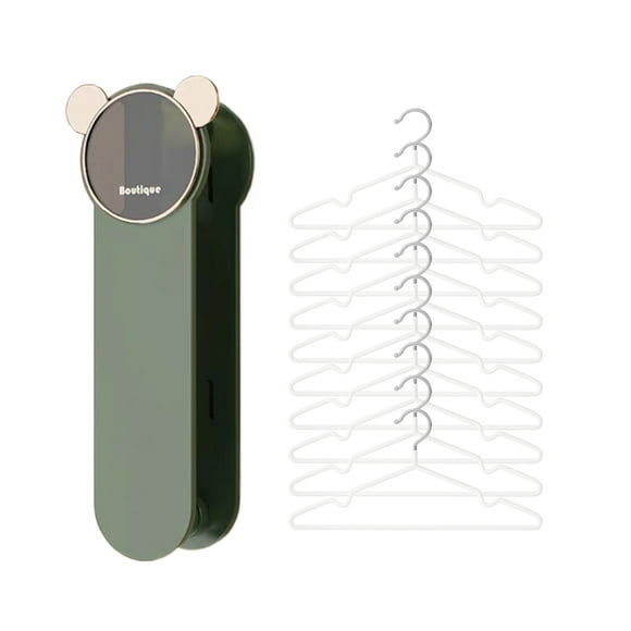 Xingzhi Space Saving Clothes Hanger Stand Foldable And Waterproof No Drilling Required Hanger Holder Stand green