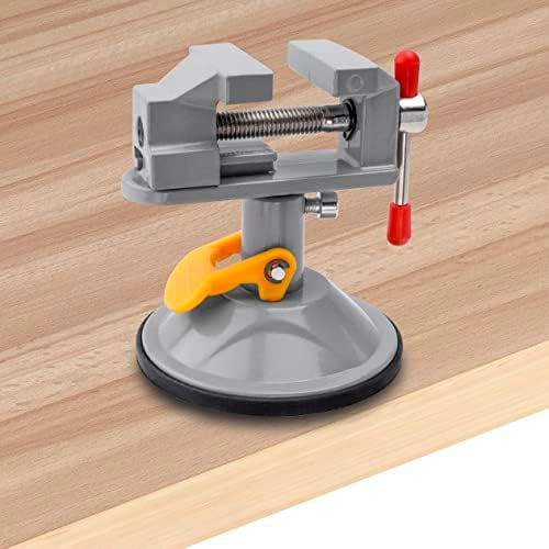 Mini Bench Vise 360 Degree Suction Vise Small Table Vice Clamp Workbench Vise for Jewelry Making DIY Wood Craft Carving Breads Drilling Bed Tool$$Tools & Hardware Other