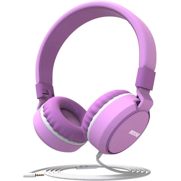 Auriculares para niños Midola, limitado 85/96dB, cable, plegables, rosa