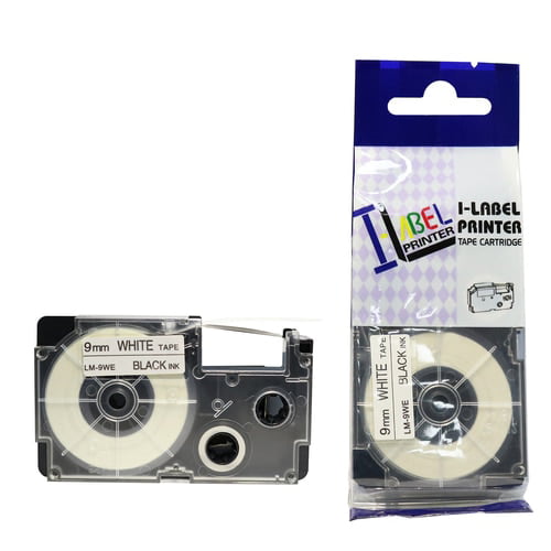 LM Tape Compatible 3/8" (9mm) Black White Tape for your Casio KL60 / KL-60 EZ Label Printer. Walmart.com