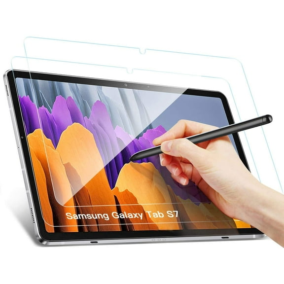 [2 Pack] EpicGadget Glass Screen Protector for Samsung Galaxy Tab S8 (2022) / Galaxy Tab S7 (2020) 11-inch Tablet Ultra HD Clear Tempered Glass Anti-Scratch Self-Adhere Bubble-Free Screen Film