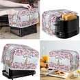 thumbnail image 2 of Renewold 2 Slice Wide Slot Blue Stripes Toaster Cover Easter Rabbit Floral Kitchen Bakeware Protector Stain Resistant Appliance Covers Keep Clean from Fingertips, Oil, Stains, 2 of 6