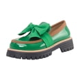 thumbnail image 1 of DXOUPM Chaussures pour Femmes à Bout Rond à Plateforme Mocassins Décontractés Dames Voyage Vacances Sortie, 1 of 3
