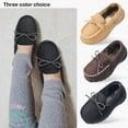 thumbnail image 6 of NCCB Boy's Moccasin Slippers Memory Foam Nonslip Indoor Outdoor shoes Black 13, 6 of 6