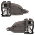 thumbnail image 5 of Set of 2 Front Interior Door Handle Compatible with 1999-2002 Nissan Quest Mercury Villager Brown With Lock Button YF5Z1222600BAA YF5Z1222601BAA Base Estate GLE Gxe SE Sport New, 5 of 5