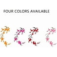 thumbnail image 4 of Cherry Blossom Iron Patch, Iron on Blossom Plum Applique Patch Embroidery Flower Vines, Iron on Patches Cherry Blossom (1 pcs-A), 4 of 6