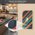 thumbnail image 5 of Yayeee Blank Wall Plate Cover 1-Gang 4.5"x2.7" Home Unused Decorative Outlet, Retro Stripes, 5 of 7