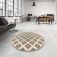 thumbnail image 4 of Ahgly Company Machine Washable Indoor Square Transitional Brown Area Rugs, 8' Square, 4 of 7
