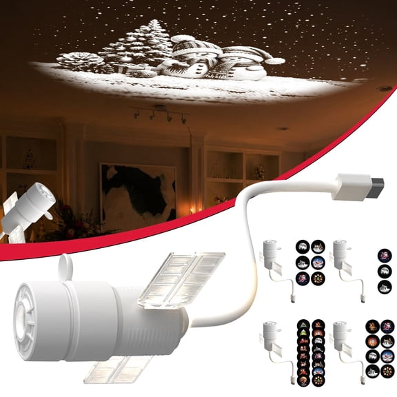 Christmas Projector Indoor,Merry Glow Christmas Projector With 3/6/8/14/16 Films USB 360°Adjustable Night Light For Bedrooms Ceilings Cars Tents Holiday Decor Auto Timer Christmas Gift Hearthoom