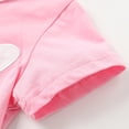 thumbnail image 3 of Toddler Shirts Kids Short Sleeve Shirt Bunny Print Cute Summer Tops Tees Graphic Baby Girl' Tops Pink 18 Months-24 Months, 3 of 7