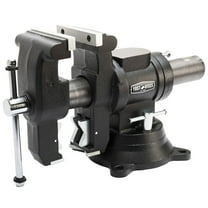 Yost Vises 760-DI Multi-Jaw Rotating Vise 6 Inch Jaw Width | 2 in 1 Multipurpose Bench and Pipe Vise | Secure Grip with Swivel Base | Made with a Combination of Ductile Iron & Hardened Steel
