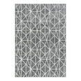 thumbnail image 3 of Unique Loom Matrix Trellis Collection Area Rug - Geometric (7' x 10' Rectangle Gray/Ivory), 3 of 7