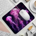 thumbnail image 2 of FeBohao Funny Mouse Pad Mat for Desk Jiaji Cloth Rubber Base Durable Cute Soft Pattern Square Pretty Home Use Decor Men Cushion Cool Modern Essentials Girl Boy School Jellyfish, 2 of 6